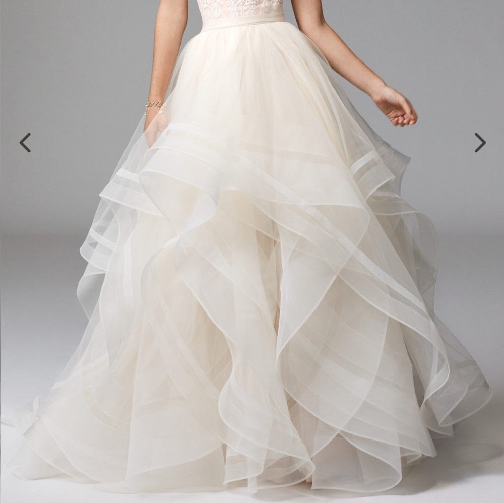Bhldn Wtoo Watters Effie Skirt Ivory - NEW, IVORY